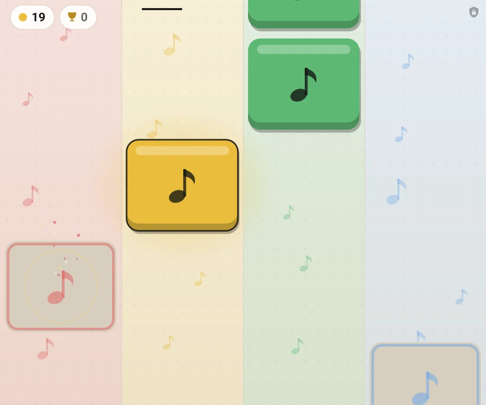 Gra Piano na tablecie